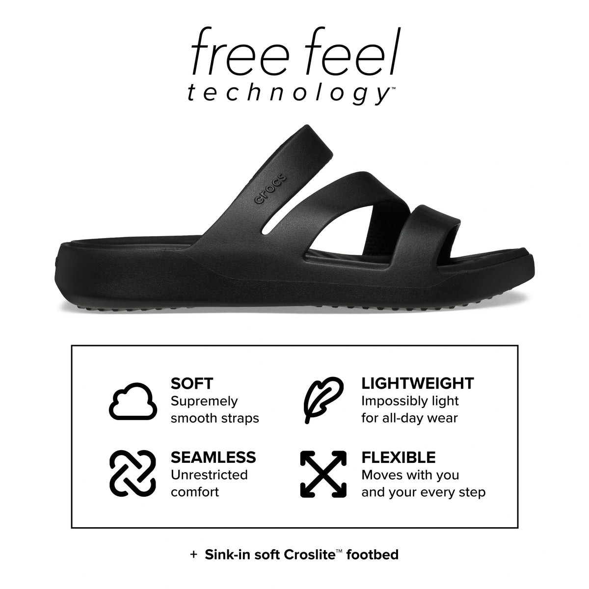 Ultra-Lightweight Free-Feel Strappy Platform Sandals