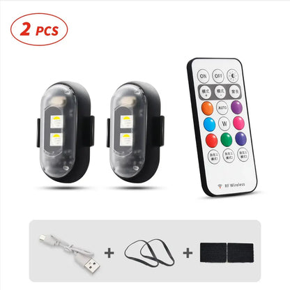 Universal Wireless Remote Control RGB LED Aircraft Strobe Lights