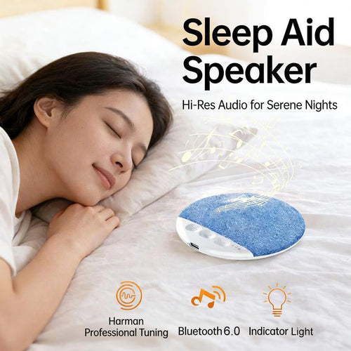 🔥 Holiday Sale 🎁 Ultra-Thin Bluetooth Pillow Speaker for Sleeping, Compatible with Android & iOS