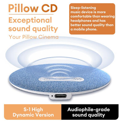 🔥 Holiday Sale 🎁 Ultra-Thin Bluetooth Pillow Speaker for Sleeping, Compatible with Android & iOS