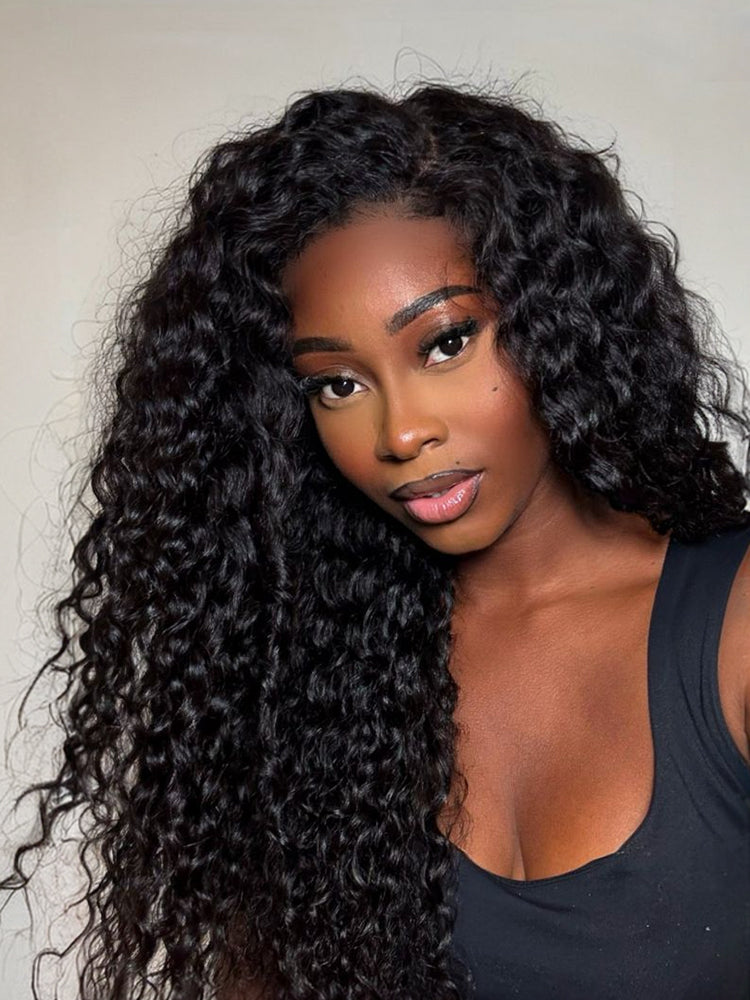 [Blend] Frodio 26" Veralux™ Blend Human Hair 3in1 Half Wig Ready To Wear Shaggy Waves Big Hair Curly Hair Wig