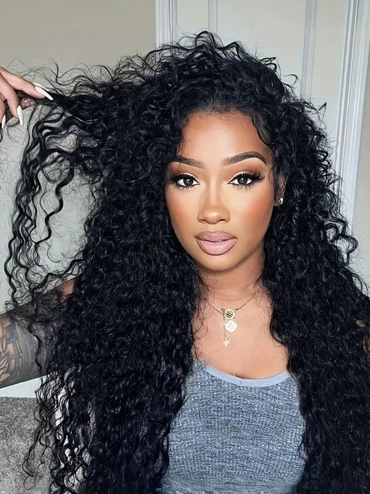 [Blend] Frodio 26" Veralux™ Blend Human Hair 3in1 Half Wig Ready To Wear Shaggy Waves Big Hair Curly Hair Wig