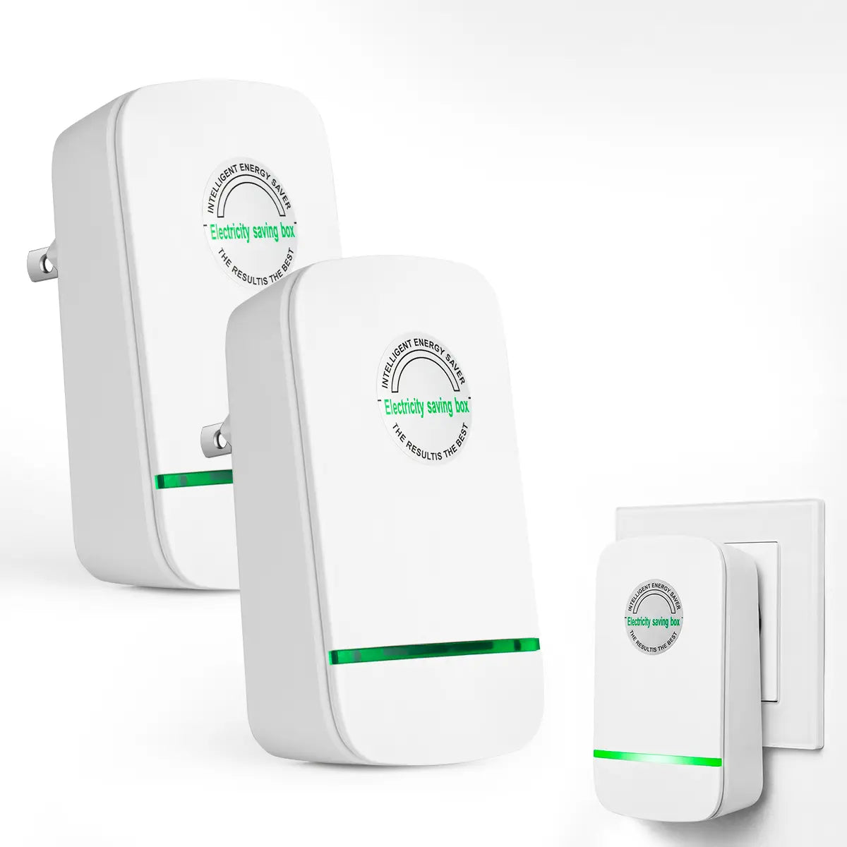 (2 Pack)Plug-In Power Box with US Plug 2026 Updated Design, Compatible with 90–250V Input Range