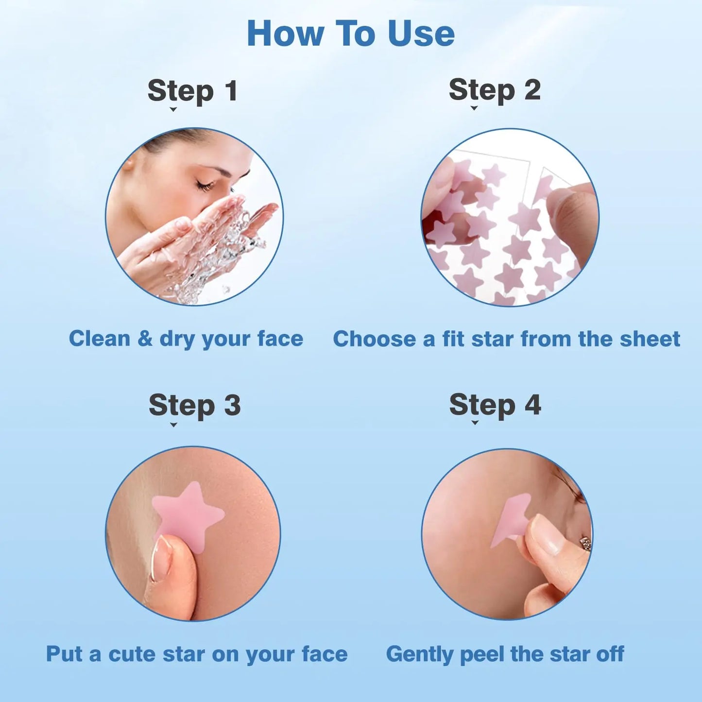 QUSTERE Pimple Patches for Face, Hydrocolloid Acne Patches