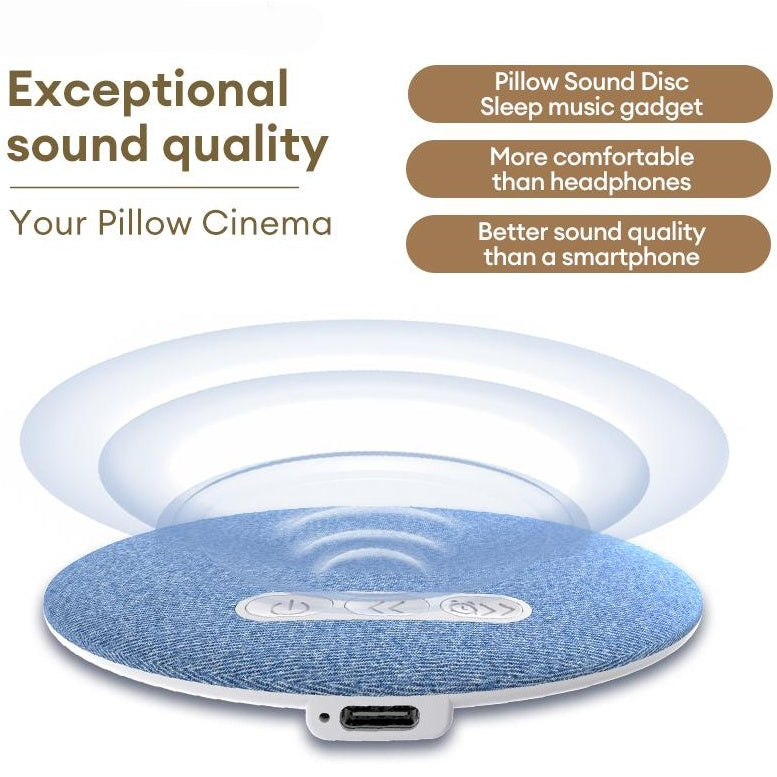 🔥 Holiday Sale 🎁 Ultra-Thin Bluetooth Pillow Speaker for Sleeping, Compatible with Android & iOS