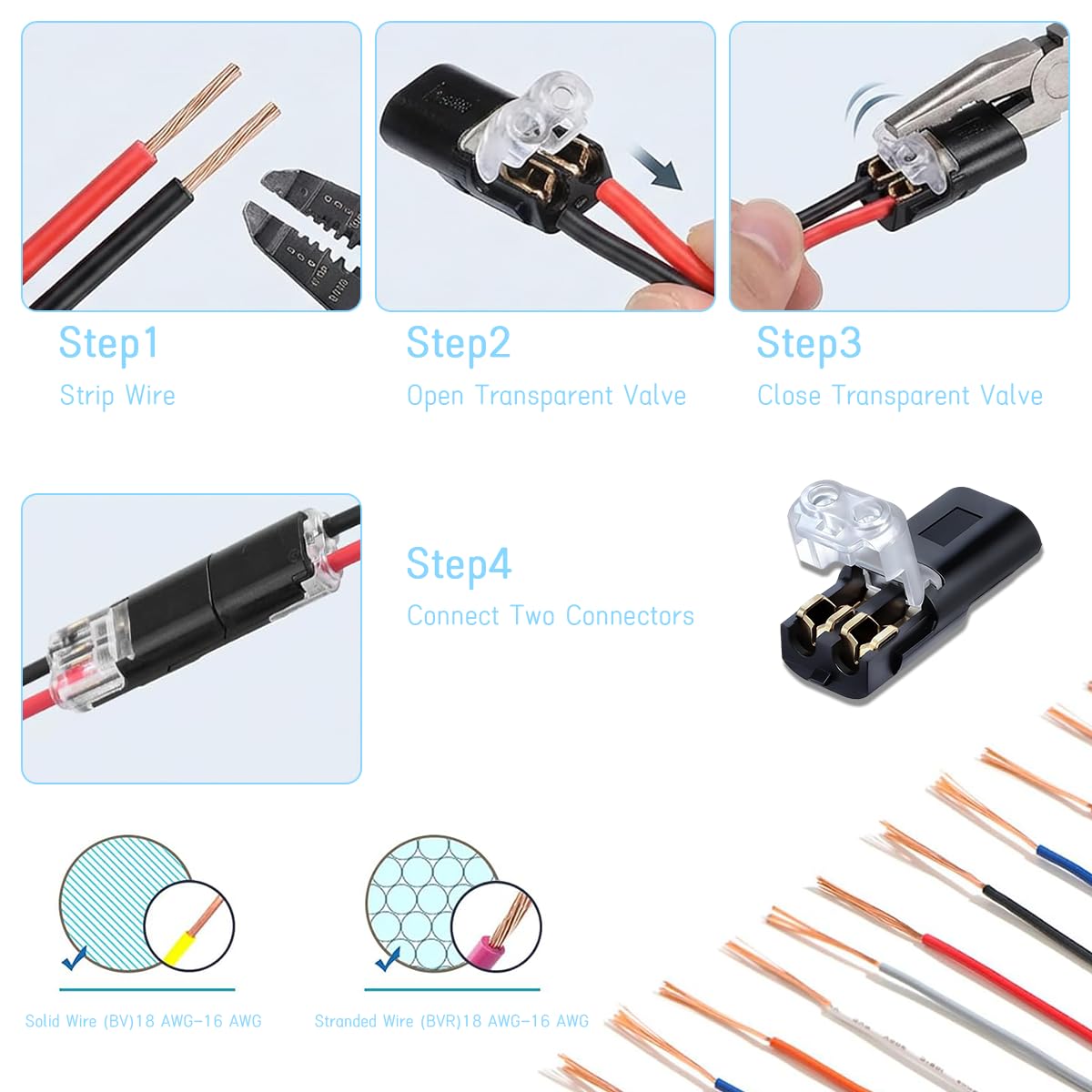Connect in Seconds. No Stripping Required