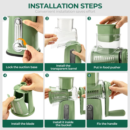 Vegetable Slicer and Grater for Kitchen