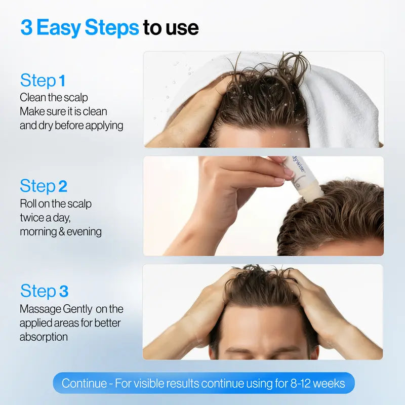 Advanced Hair Growth Serum Roll On - 3% Redensyl, 3% Rosemary (25 ml)