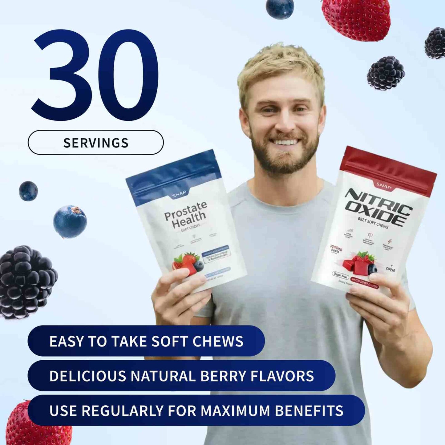 Doctor-Formulated Prostate & Nitric Oxide Chews – Restore Flow & Energy