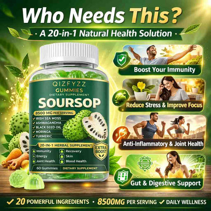 20-Herb Soursop Immune Support Capsules