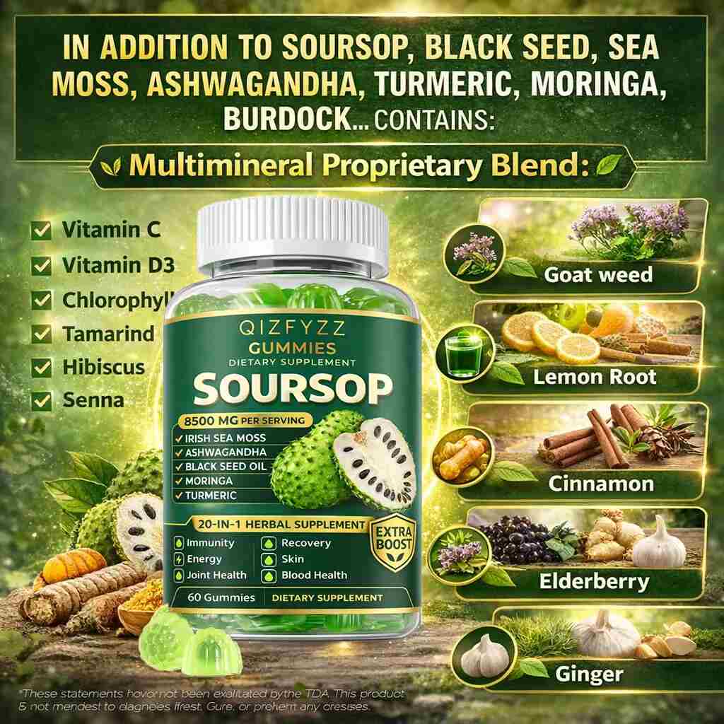 20-Herb Soursop Immune Support Capsules