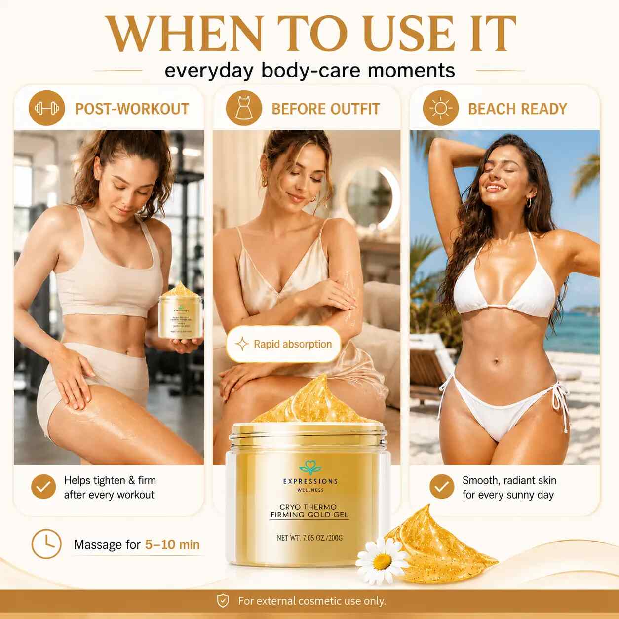 15-Day Fast-Acting Cryo-Thermo Gold Sculpting Cream