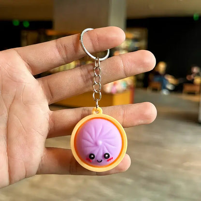 Squeeze Away Stress with the Light-Up Dumpling Fidget Keychain