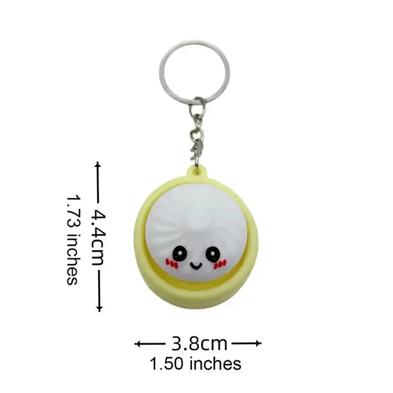 Squeeze Away Stress with the Light-Up Dumpling Fidget Keychain