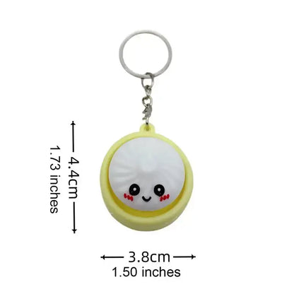 Squeeze Away Stress with the Light-Up Dumpling Fidget Keychain