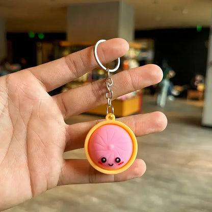 Squeeze Away Stress with the Light-Up Dumpling Fidget Keychain