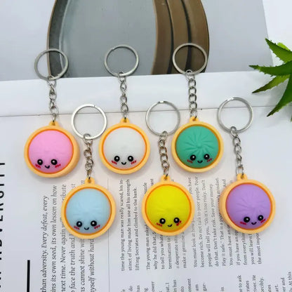 Squeeze Away Stress with the Light-Up Dumpling Fidget Keychain