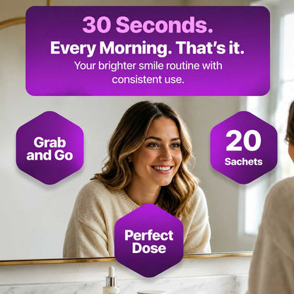 Cancel Yellow Stones in 30 Seconds with Purple Color Correcting Mouthwash
