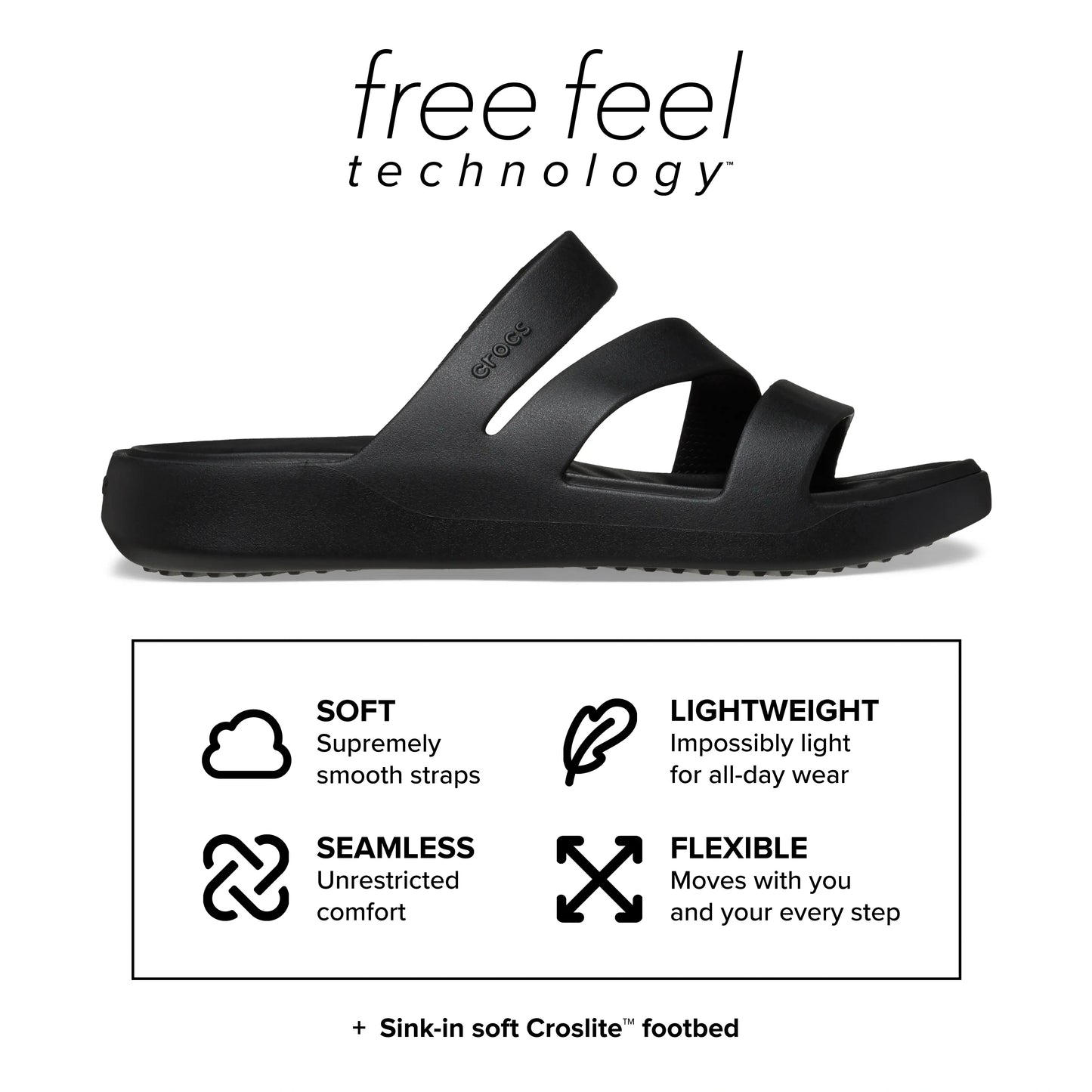 Ultra-Lightweight Free-Feel Strappy Platform Sandals