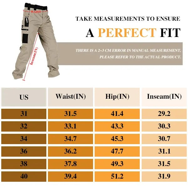 Indestructible Tactical Cargo Pants – Waterproof & Tear-Resistant Ripstop