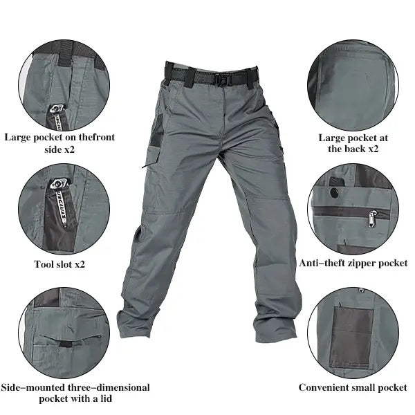 Indestructible Tactical Cargo Pants – Waterproof & Tear-Resistant Ripstop