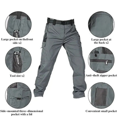 Indestructible Tactical Cargo Pants – Waterproof & Tear-Resistant Ripstop
