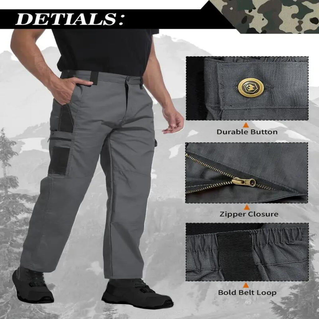 Indestructible Tactical Cargo Pants – Waterproof & Tear-Resistant Ripstop