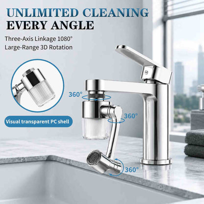 3D Swivel Faucet Aerator Filter Set - 360-Degree Rotatable