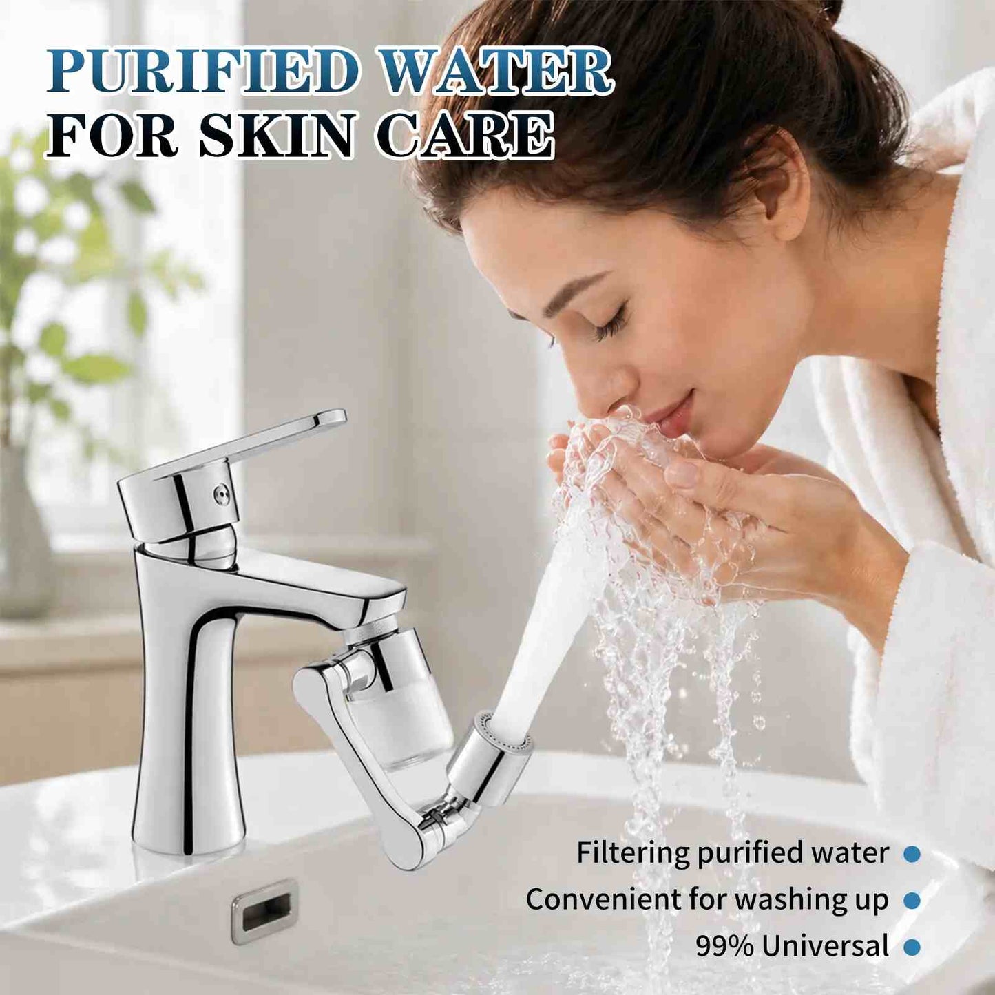 3D Swivel Faucet Aerator Filter Set - 360-Degree Rotatable