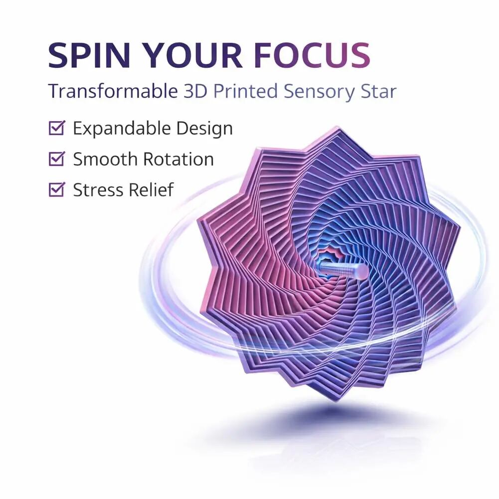 The Original 3D-Printed Fractal Star: Spin, Expand & Decompress