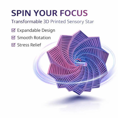 The Original 3D-Printed Fractal Star: Spin, Expand & Decompress