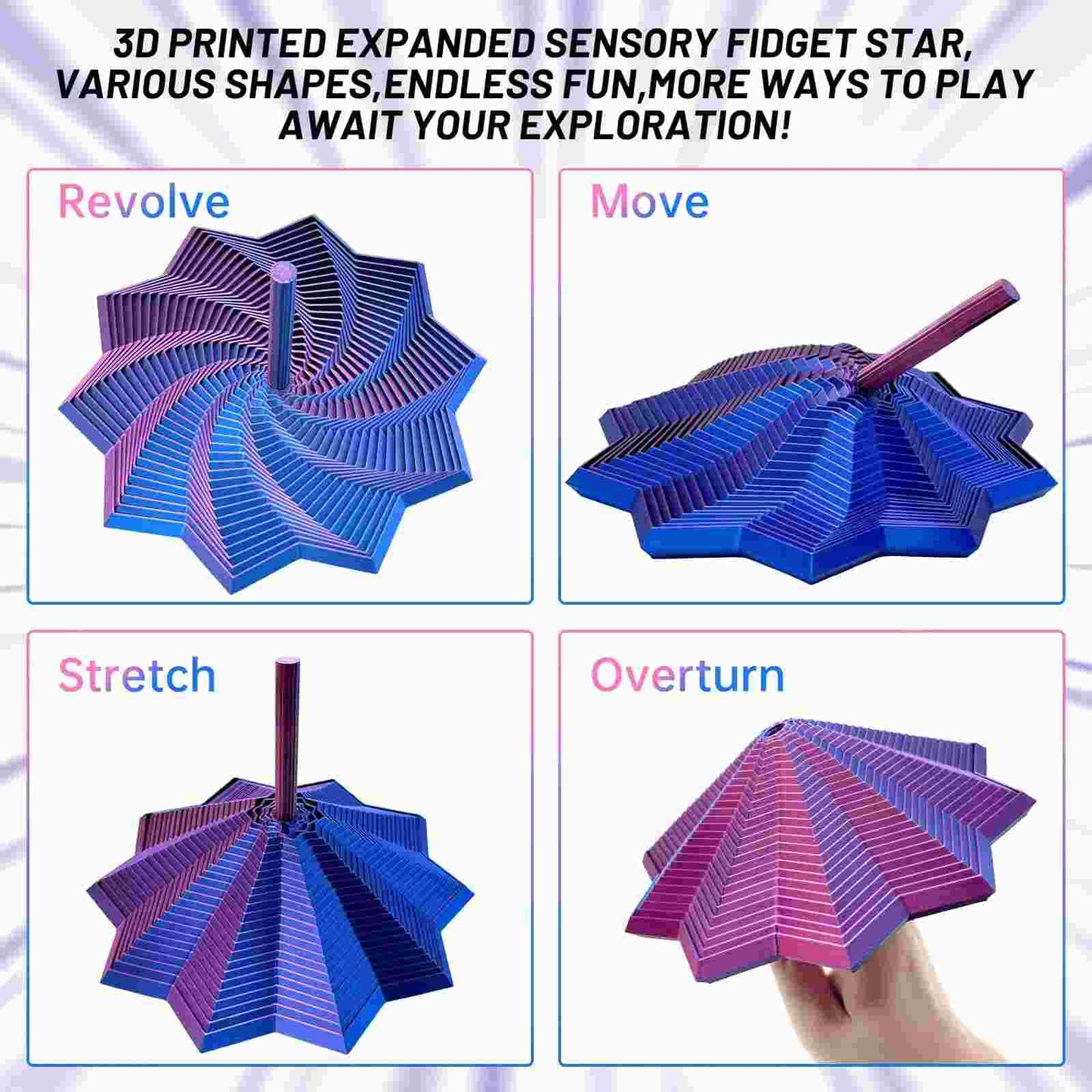 The Original 3D-Printed Fractal Star: Spin, Expand & Decompress