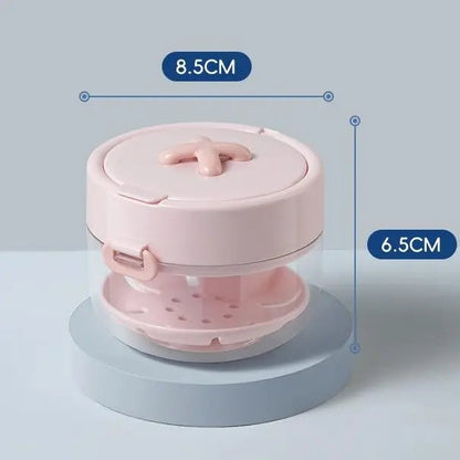 Retainer Cleaner Case Box with Drain Tray & Brush