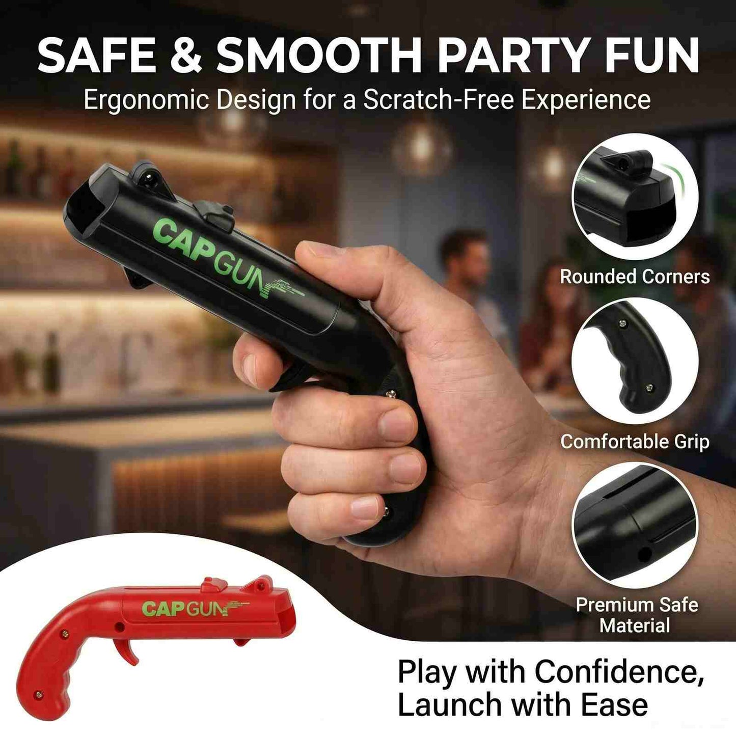 Comfortable grip bottle opener