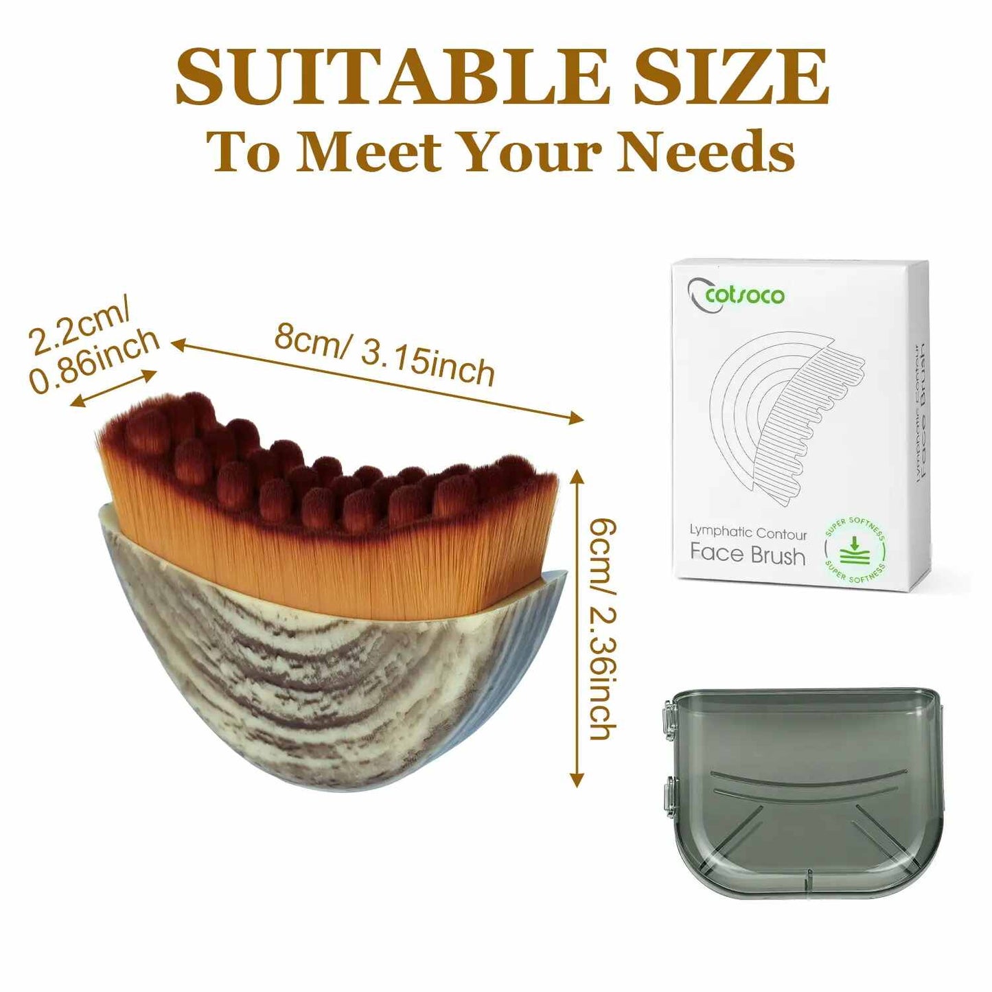 Dry Body Brush for Lymphatic Drainage & Body Sculpting