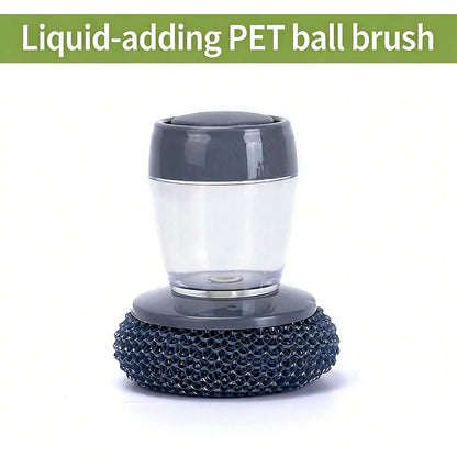 Soap-Dispensing Kitchen Cleaning Brush