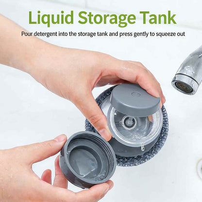 Soap-Dispensing Kitchen Cleaning Brush