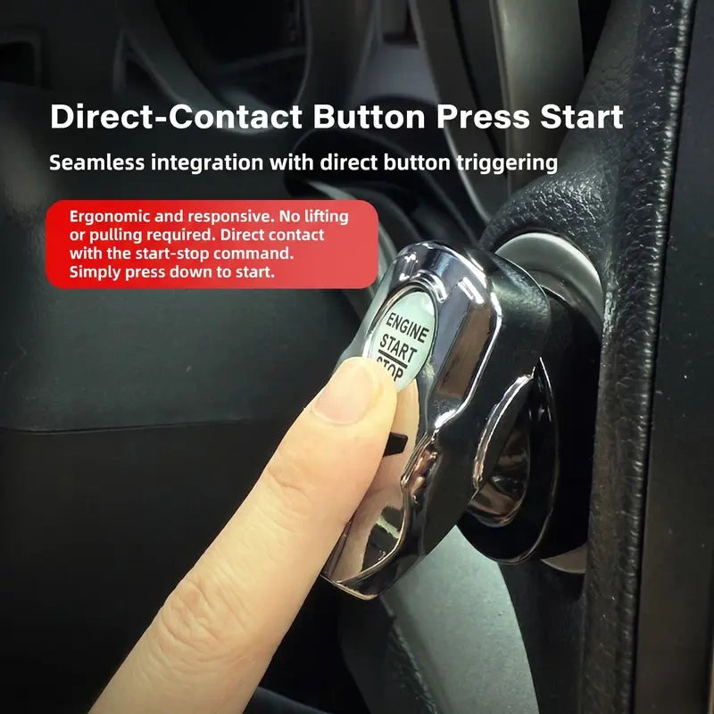Futuristic Mecha Armor Push to Start Button Cover