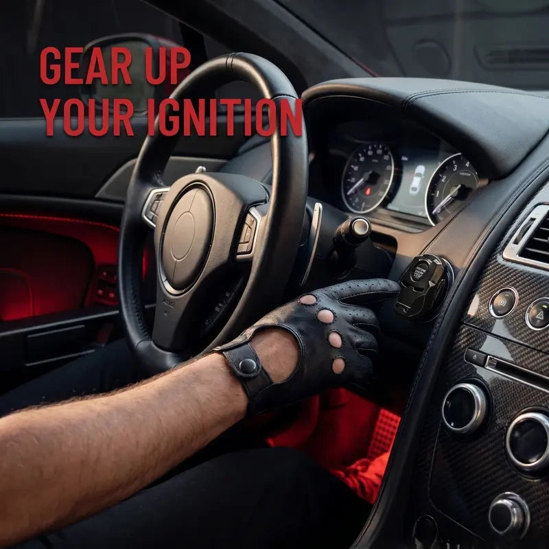 Futuristic Mecha Armor Push to Start Button Cover