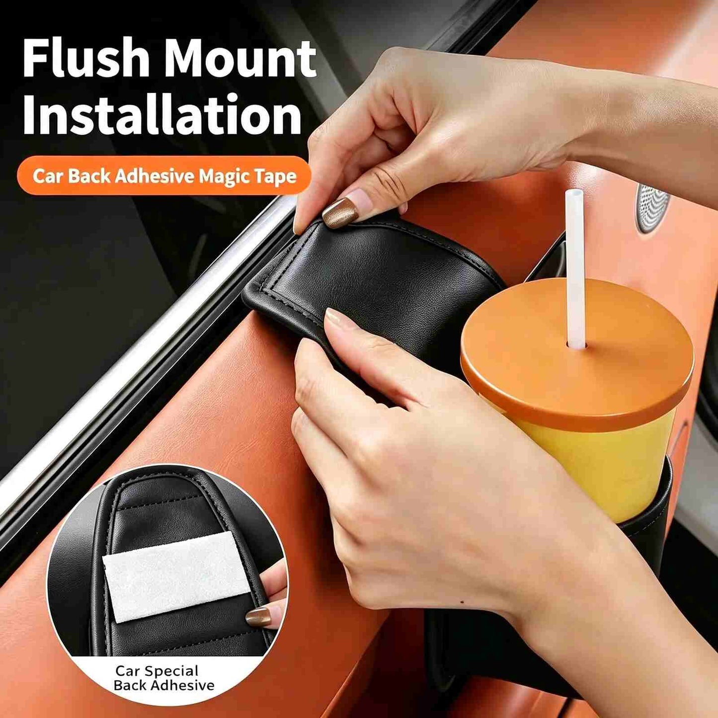 Double-Layer Adhesive Car Door Organizer