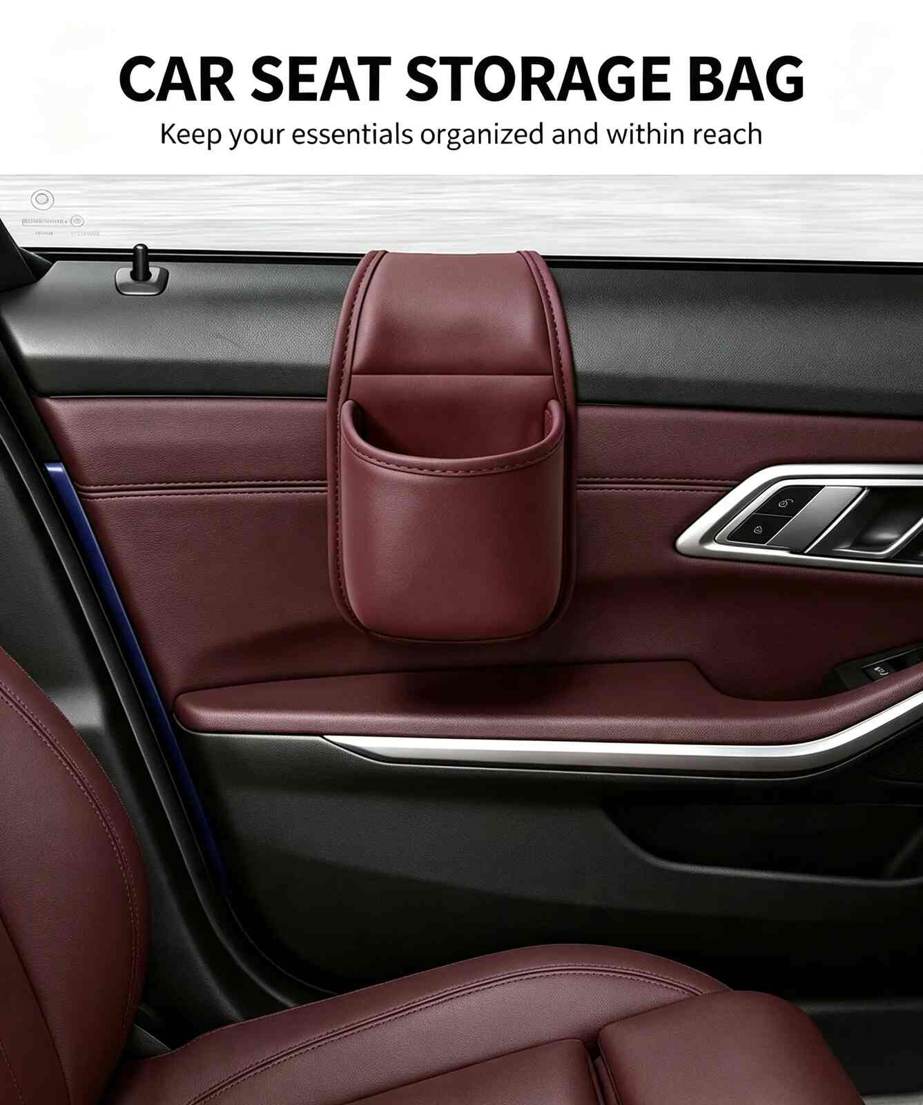Double-Layer Adhesive Car Door Organizer
