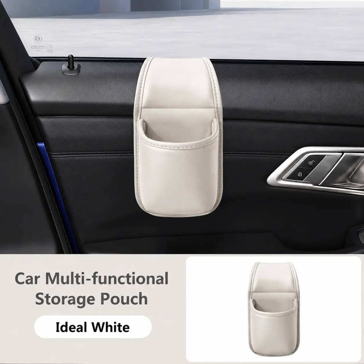 Double-Layer Adhesive Car Door Organizer