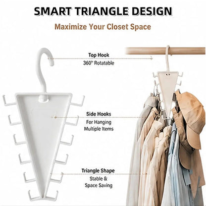 360° Rotating V-Shaped Closet Organizer