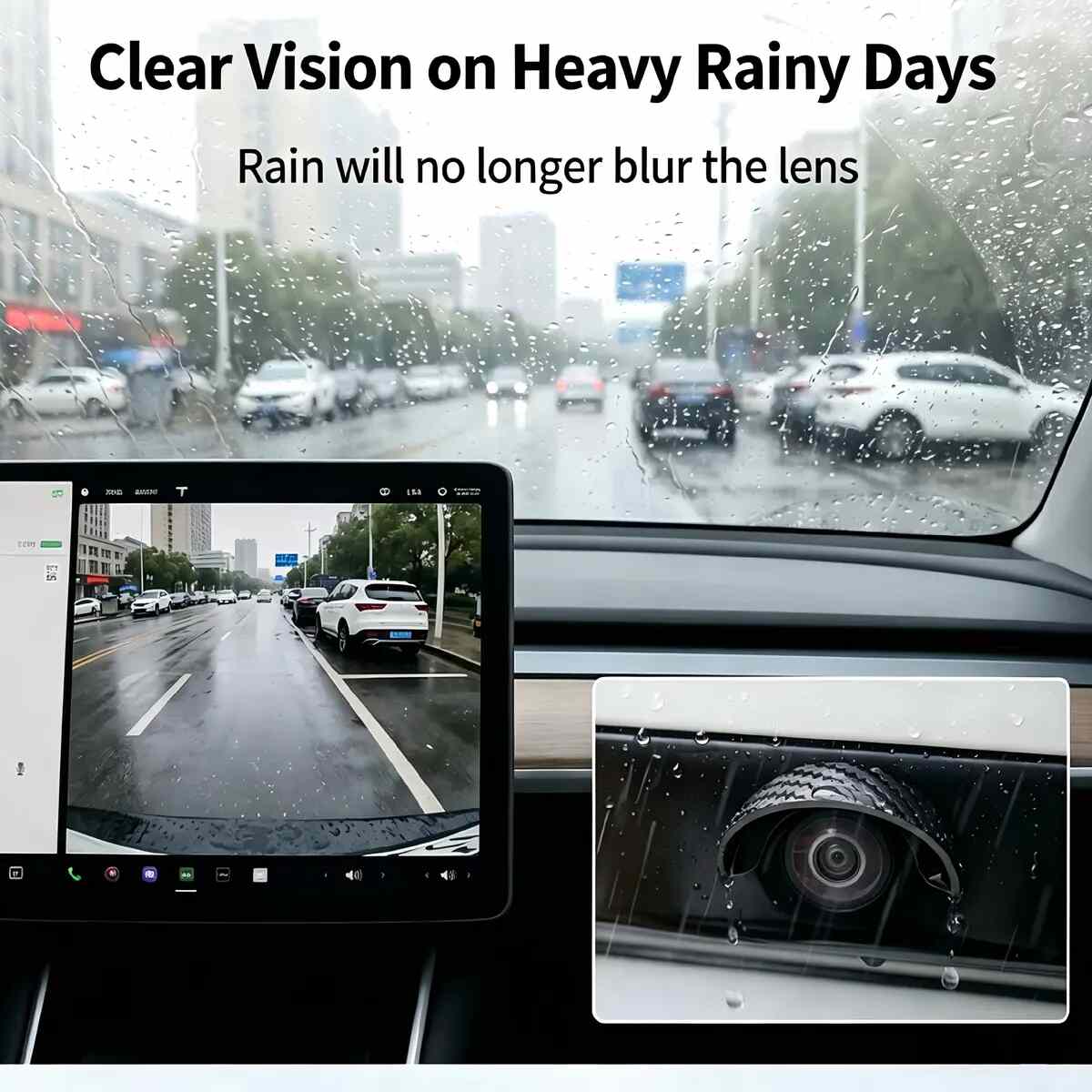 Rear-View Camera Rain Shield 4-Pack