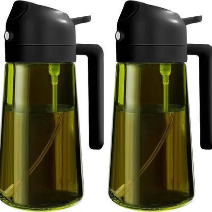 Dark Glass 2-in-1 Oil Sprayer Dispenser