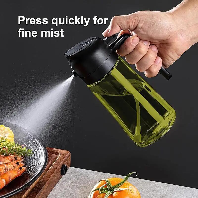 Dark Glass 2-in-1 Oil Sprayer Dispenser