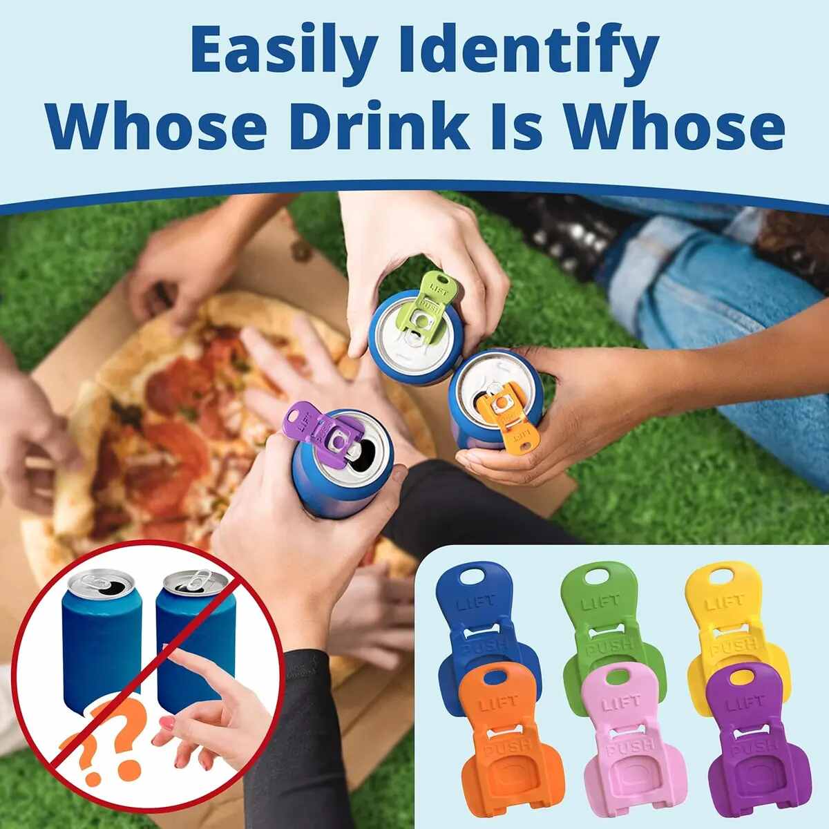 Bug-Proof Aluminum Can Lids 12-Pack
