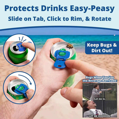 Bug-Proof Aluminum Can Lids 12-Pack