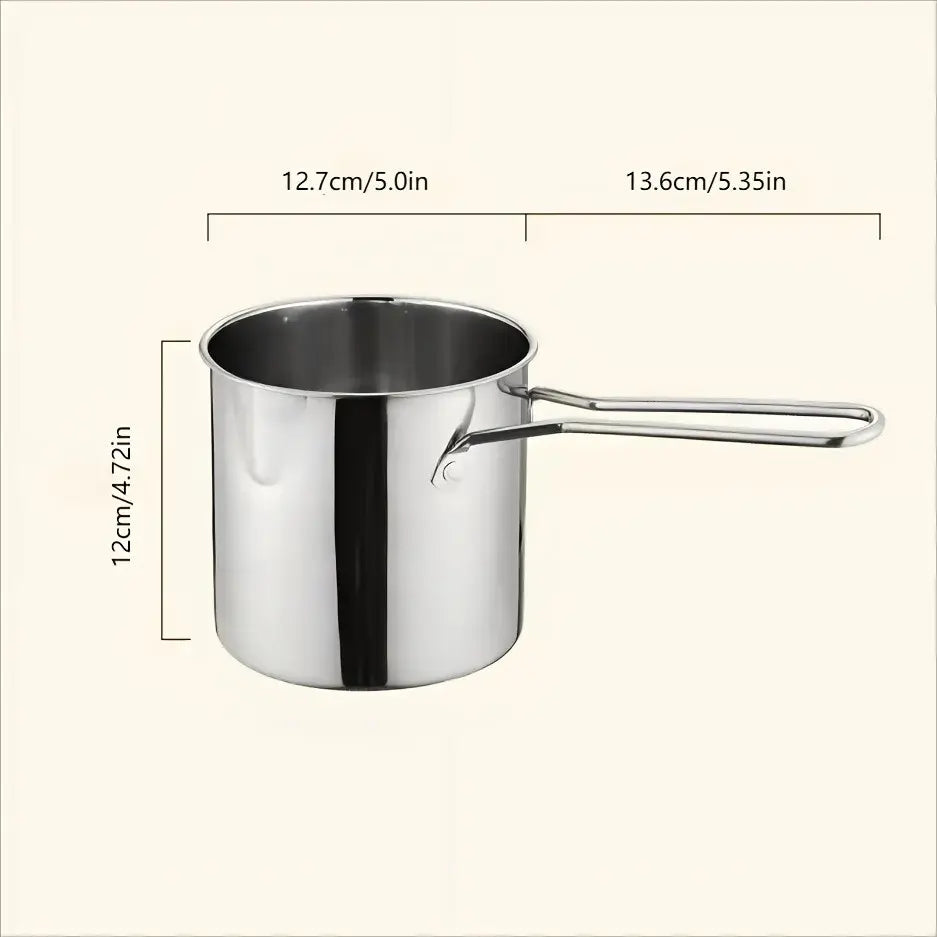 Single-Serve Stainless Steel Mini Deep Fryer Set