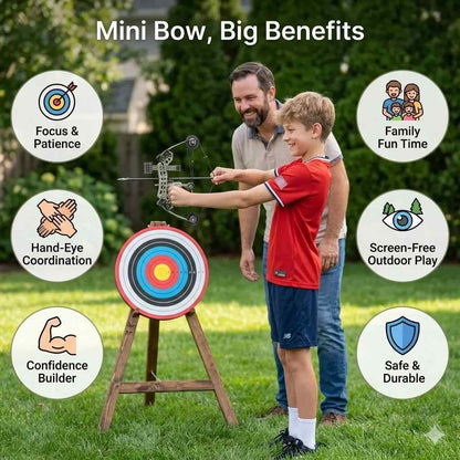 Mini Stainless Steel Compound Bow Toy Set